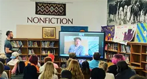  Students connect virtually with Washington Commanders Senior Creative Director Roman Shuman